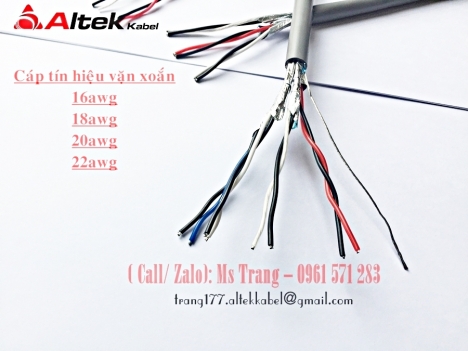 Nhà phân phối cáp tín hiệu chống nhiễu Altek Kabel giá tốt      