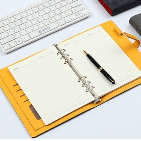 Làm sổ da còng theo yêu cầu, in ấn logo công ty