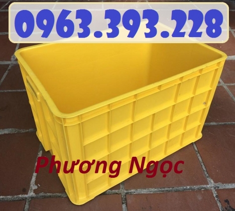 Thùng nhựa đặc cao 39, Thùng nhựa đặc HS026, hộp nhựa có nắp