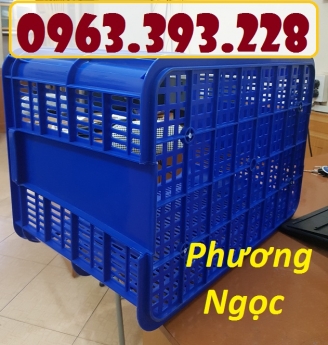 Sọt nhựa rỗng cao 39, sóng nhựa hở HS005, sọt nhựa công nghiệp đựng hàng
