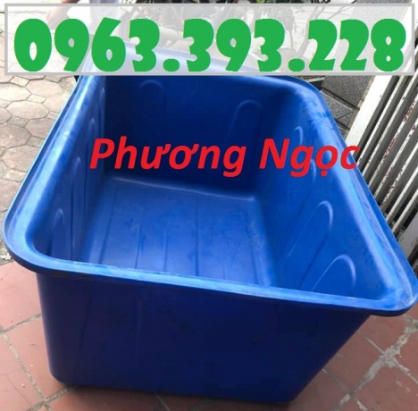Thùng nhựa chữ nhật nuôi cá, thùng nhựa công nghiệp, thùng dung tích lớn