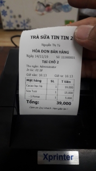 Máy tính tiền cảm ứng màn mình cho quán trà chanh/trà sửa tại Hà Tĩnh giá rẻ