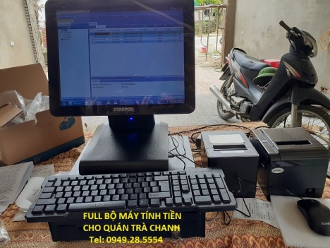 Máy tính tiền cảm ứng màn mình cho quán trà chanh/trà sửa tại Hà Tĩnh giá rẻ