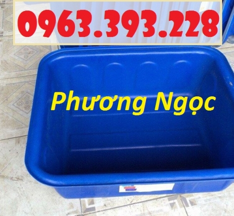 Thùng nhựa chữ nhật nuôi cá, thùng nhựa công nghiệp, thùng dung tích lớn