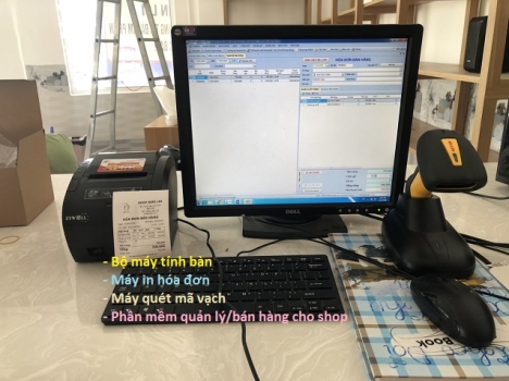 Bộ máy tính tiền giá rẻ tại Kiên Giang cho Shop Mỹ Phẩm