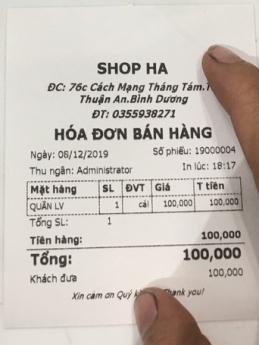 Thiết bị tính tiền – Combo giá rẻ tại Bình Dương cho Shop quần áo thời trang