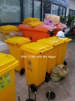 Thùng rác gia đình 120 lit, 240 lit giá rẻ 0967788450 Ngọc