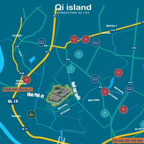 Bán đất nền, nhà phố dự án QI Island Ngô Chí Quốc