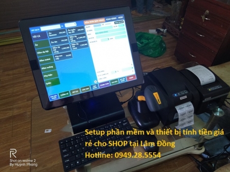 Cửa hàng quần áo thời trang setup máy tính tiền màn hình cảm ứng giá rẻ ở Bình Dương