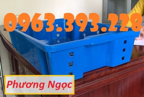 Sọt nhựa đựng hải sản, sóng cá HS002, rổ đựng thủy hải sản