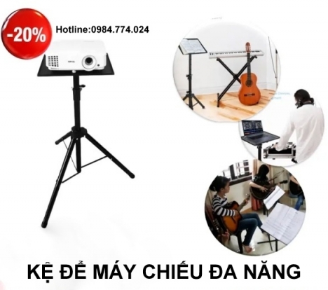 Giá đỡ máy chiếu có bánh xe 3 chân