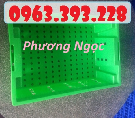 Sọt nhựa đựng hải sản, sóng cá HS002, rổ đựng thủy hải sản