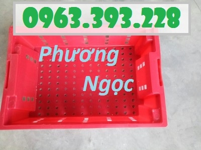 Sọt nhựa đựng hải sản, sóng cá HS002, rổ đựng thủy hải sản
