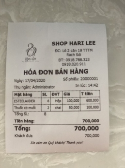 Bộ máy tính tiền giá rẻ tại Kiên Giang cho Shop Mỹ Phẩm