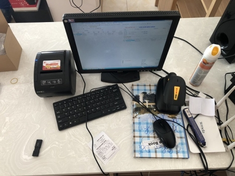 Bộ máy tính tiền giá rẻ tại Kiên Giang cho Shop Mỹ Phẩm