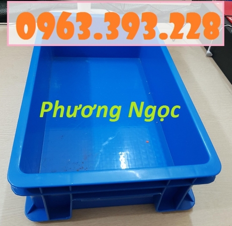 Thùng nhựa đặc có nắp B2, khay nhựa công nghiệp, hộp nhựa đựng linh kiện