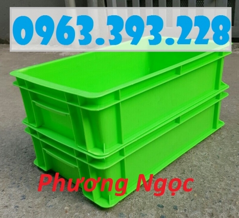 Thùng nhựa đặc có nắp B2, khay nhựa công nghiệp, hộp nhựa đựng linh kiện