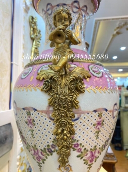 Giao Lưu Cặp Bình Gốm Sứ Bỉ.