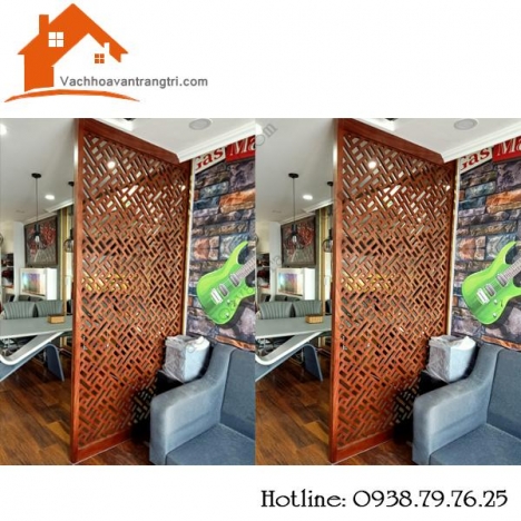 Đơn vị thi công vách ngăn hoa văn bằng gỗ đẹp