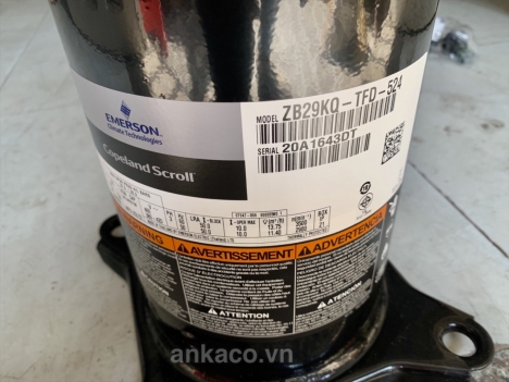 Chuyên thay mới block Copeland Emerson chính hãng 4hp ZB29KQ