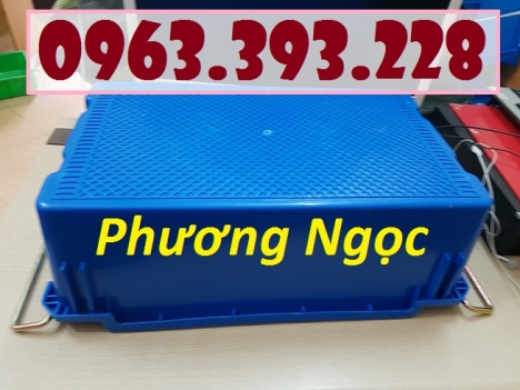 Thùng nhựa đặc có quai sắt, thùng nhựa công nghiệp, thùng nhựa A2