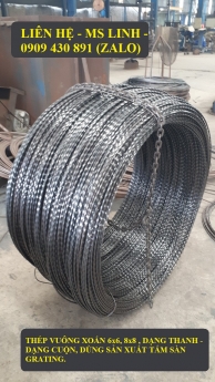 Thanh vuông xoắn 6ly - 8 ly các loại - twist bar