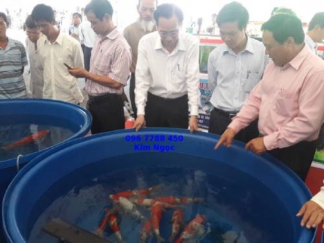 Bồn nhựa tròn 1500 lít nuôi cá koi giá rẻ
