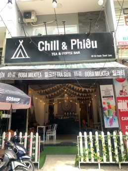 Sang nhanh quán trà sữa - cà phê cực đắt địa chợ Bắc Mỹ An chỉ 60tr