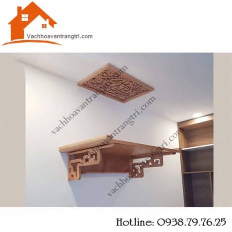 15+ mẫu bàn thờ treo tường bằng gỗ được cập nhật mới nhất
