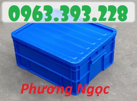 Thùng nhựa đặc B8 có nắp, hộp nhựa B8, khay nhựa đựng đồ