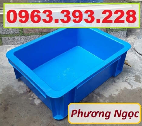 Thùng nhựa đặc B7 có nắp, hộp nhựa cơ khí, khay nhựa đặc