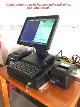 Combo máy tính tiền cho trà sữa giá rẻ tại Hà Tiên