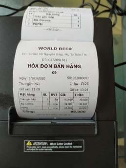 Setup tận nơi cho quán Hải Sản tại Bến Tre trọn bộ máy tính tiền cảm ứng