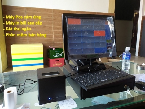 Setup tận nơi cho quán Hải Sản tại Bến Tre trọn bộ máy tính tiền cảm ứng
