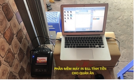 Lắp đặt cho quán ăn tại Kiên Giang combo thiết bị tính tiền giá rẻ