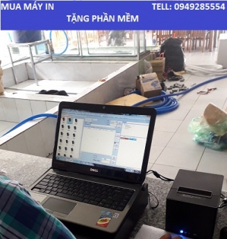 Lắp đặt cho quán ăn tại Kiên Giang combo thiết bị tính tiền giá rẻ