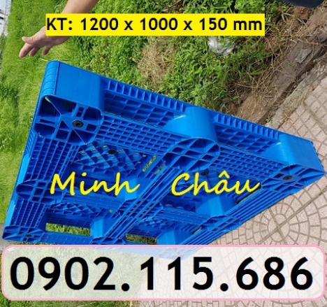 Pallet nhựa hà nội, pallet nhựa giá rẻ, pallet nhựa 1200 x 1000 x 150mm, pallet nhựa nâng thùng phuy