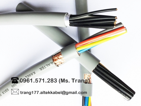 Control cable 8x0.75mm2- Cáp điều khiển chống nhiễu