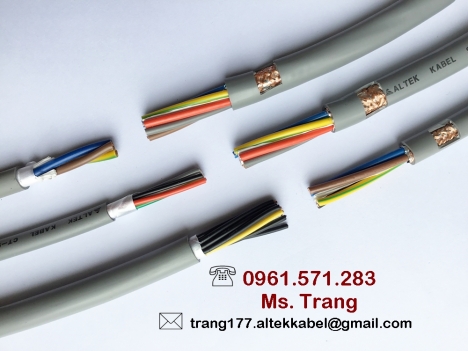 Control cable 8x0.75mm2- Cáp điều khiển chống nhiễu
