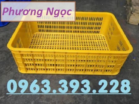 Sọt nhựa đựng nông sản, sóng nhựa rỗng HS009, sọt cao 19, sọt nhựa nguyên sinh