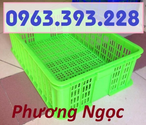 Sọt nhựa đựng nông sản, sóng nhựa rỗng HS009, sọt cao 19, sọt nhựa nguyên sinh