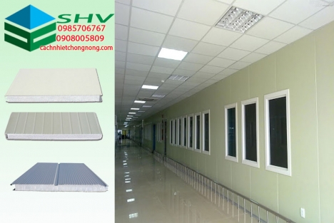 Bán tấm vách panel eps lắp dựng phòng sạch nhà máy mỹ phẩm