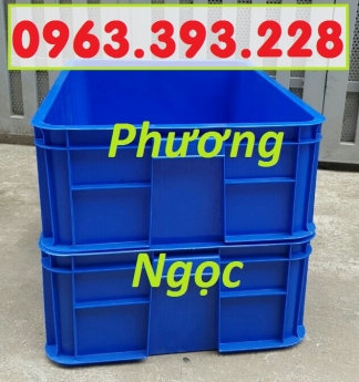 Thùng nhựa đựng linh kiện cao 19, hộp đựng nông sản, sóng nhựa bít HS003