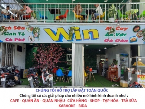 Setup full bộ máy tính tiền cho trà sữa tại Hà Nội