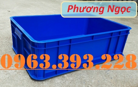 Thùng nhựa đựng linh kiện cao 19, hộp đựng nông sản, sóng nhựa bít HS003