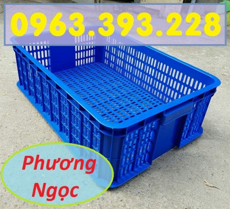 Sọt nhựa đựng nông sản, sóng nhựa rỗng HS009, sọt cao 19, sọt nhựa nguyên sinh