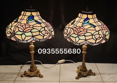 Đèn tiffany họa tiết hoa sen xuất xứ Đức