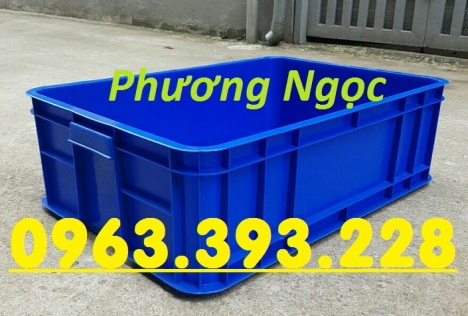 Thùng nhựa đựng linh kiện cao 19, hộp đựng nông sản, sóng nhựa bít HS003