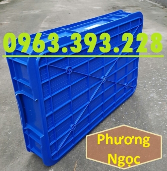 Thùng nhựa đặc HS025, thùng nhựa nguyên sinh có nắp, thùng đựng đồ cơ khí