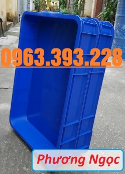 Thùng nhựa đặc HS025, thùng nhựa nguyên sinh có nắp, thùng đựng đồ cơ khí